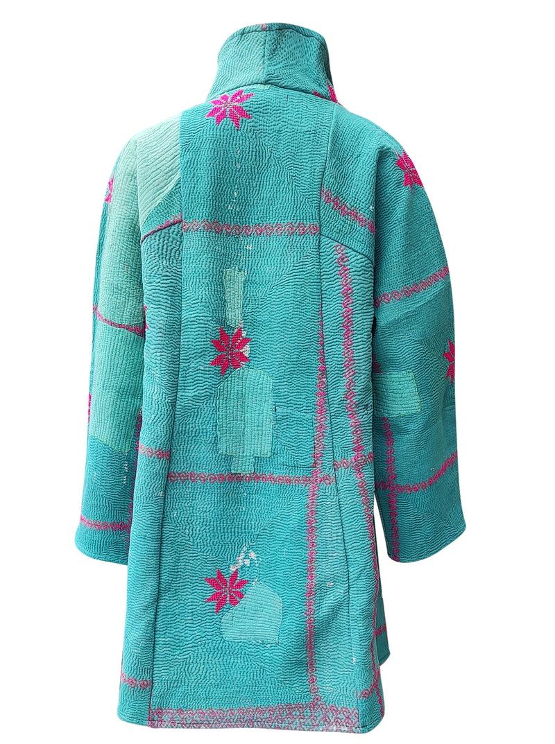 kantha vintage coat short manu