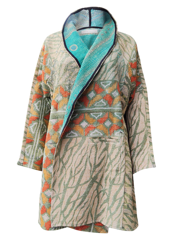kantha vintage coat short parita
