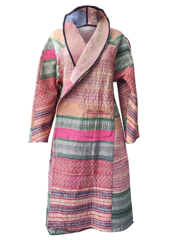 kantha vintage coat long driti