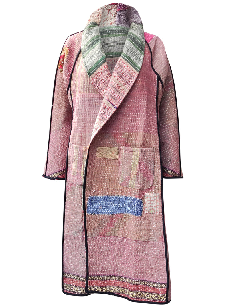 kantha vintage coat long driti