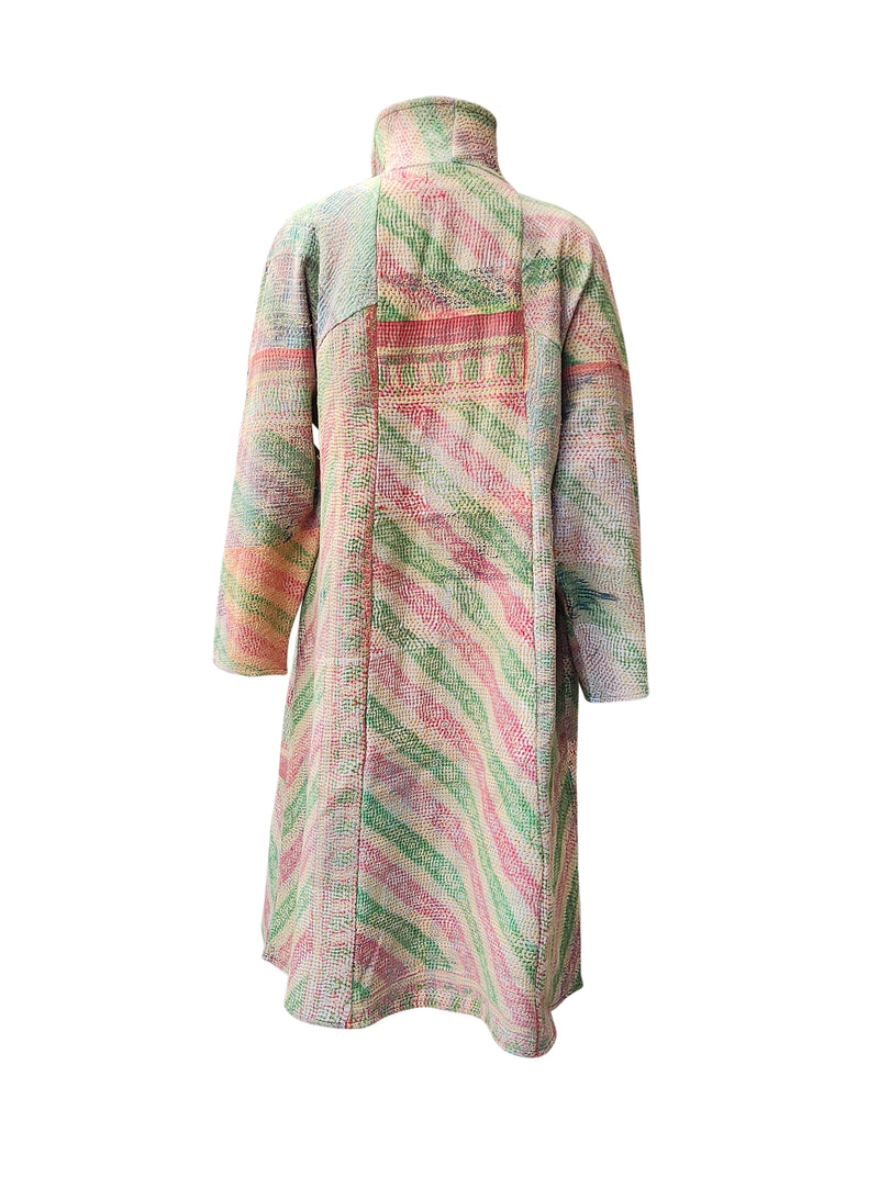 kantha vintage coat long prema