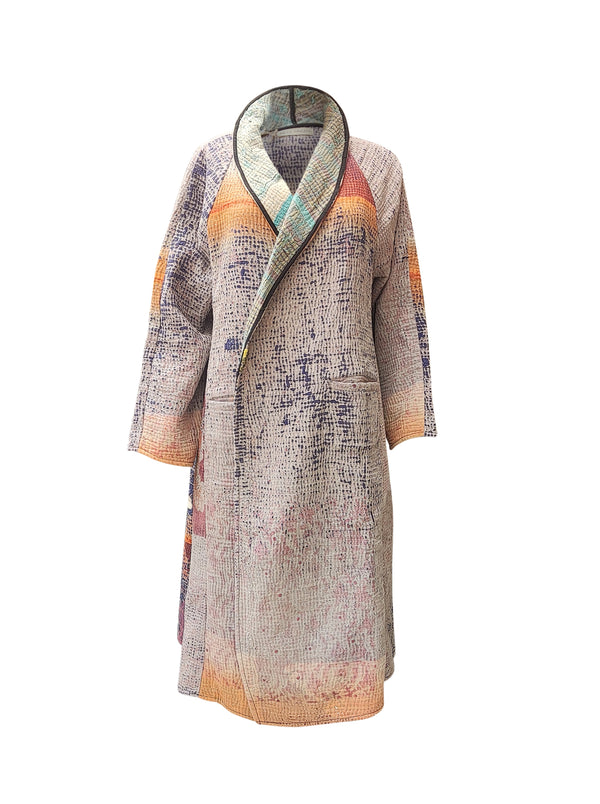 kantha vintage coat long kreena