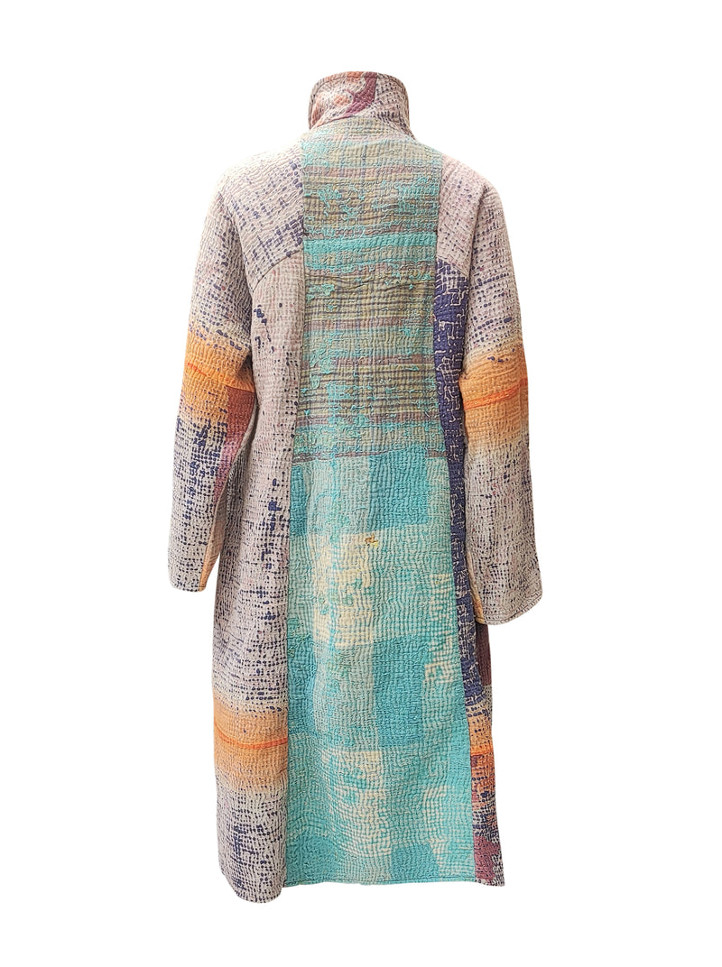 kantha vintage coat long kreena