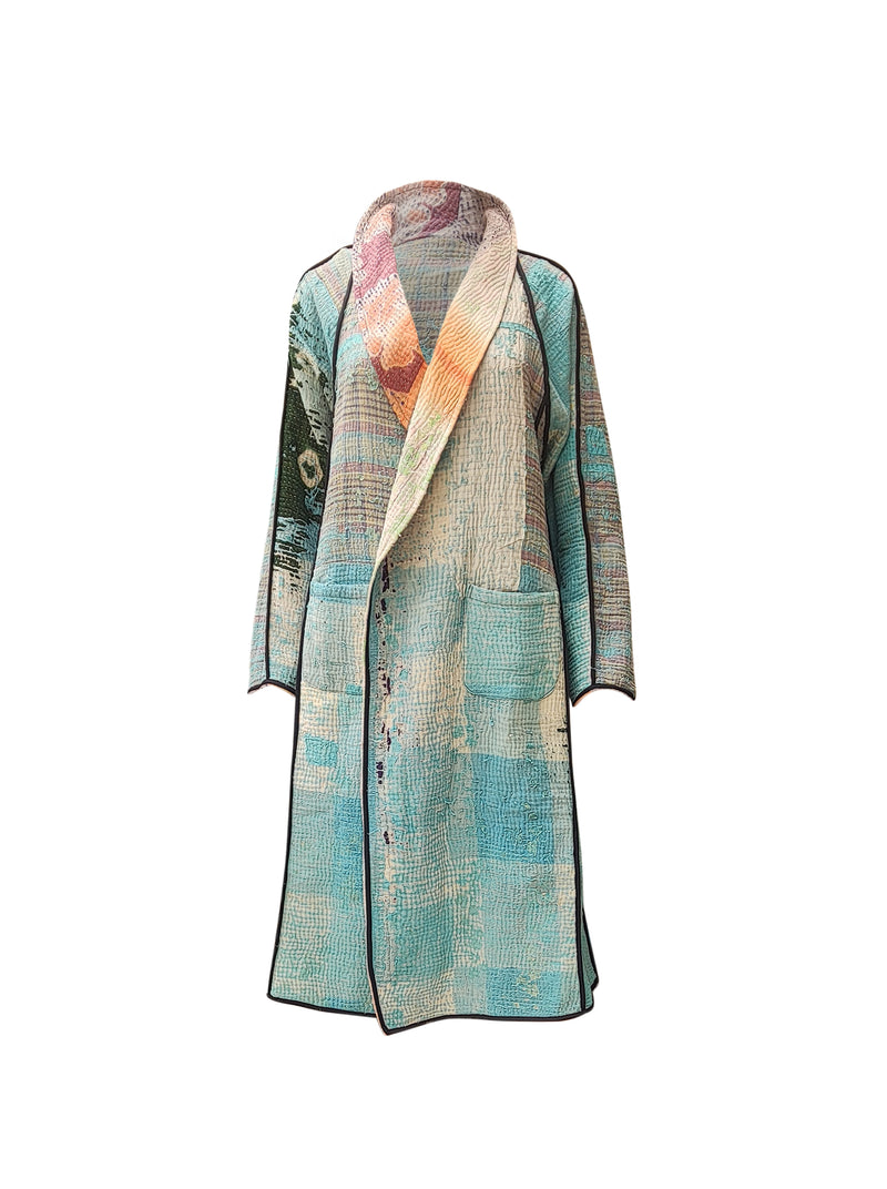 kantha vintage coat long kreena