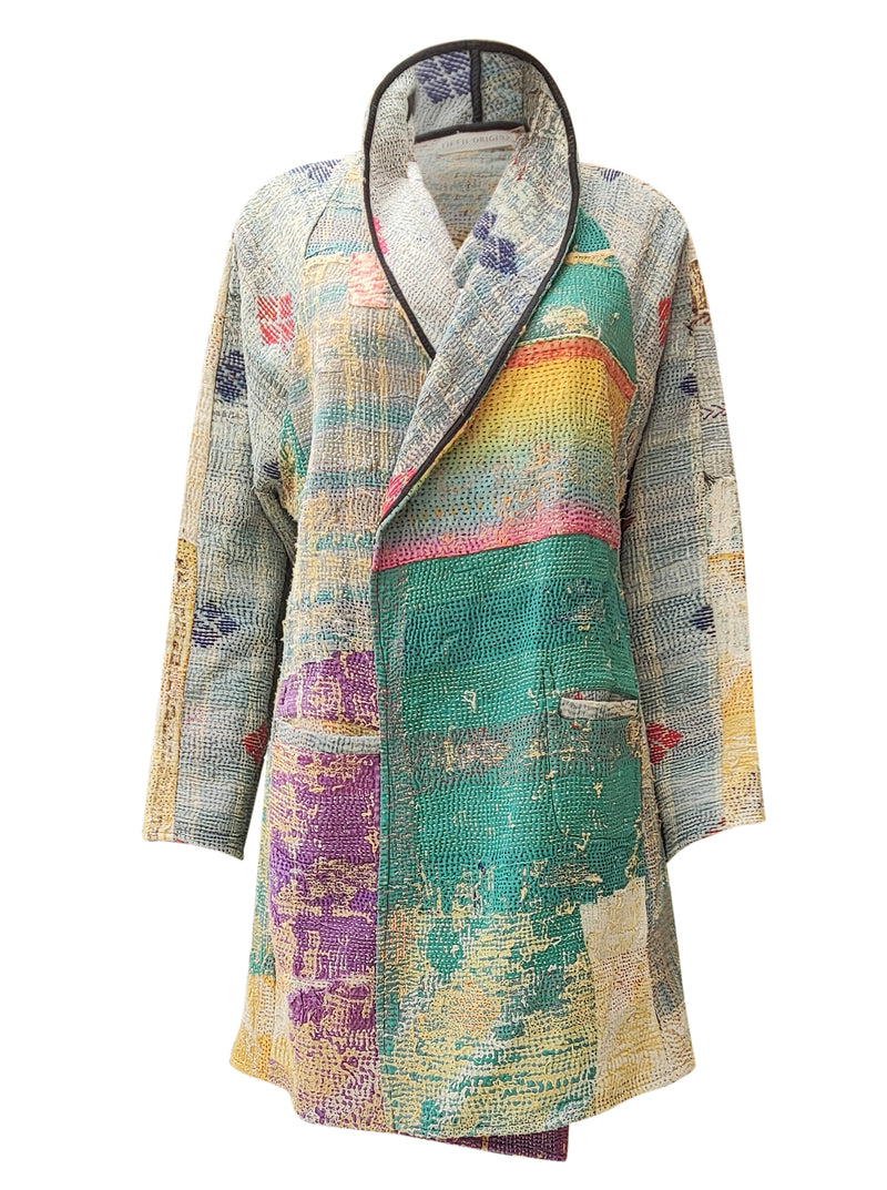 kantha vintage coat short mary