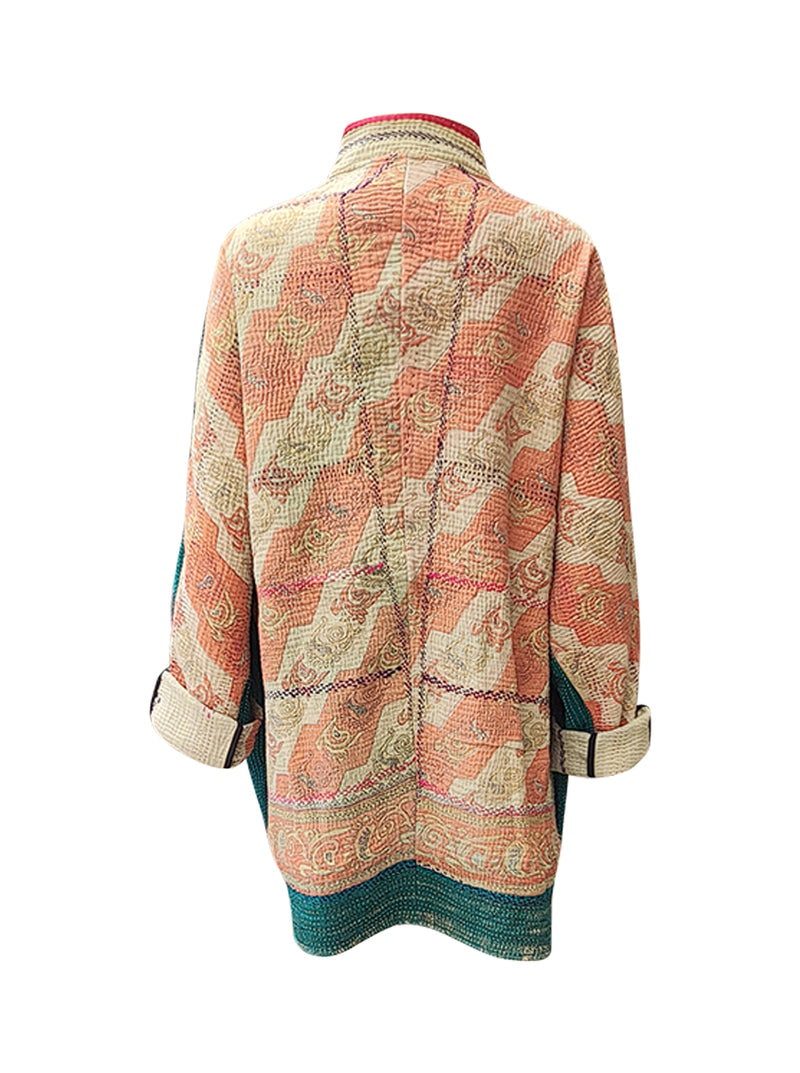 kantha vintage long jacket sita