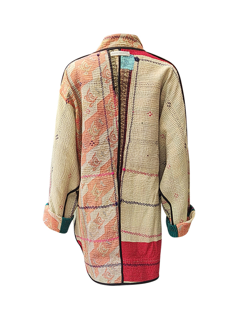 kantha vintage long jacket sita