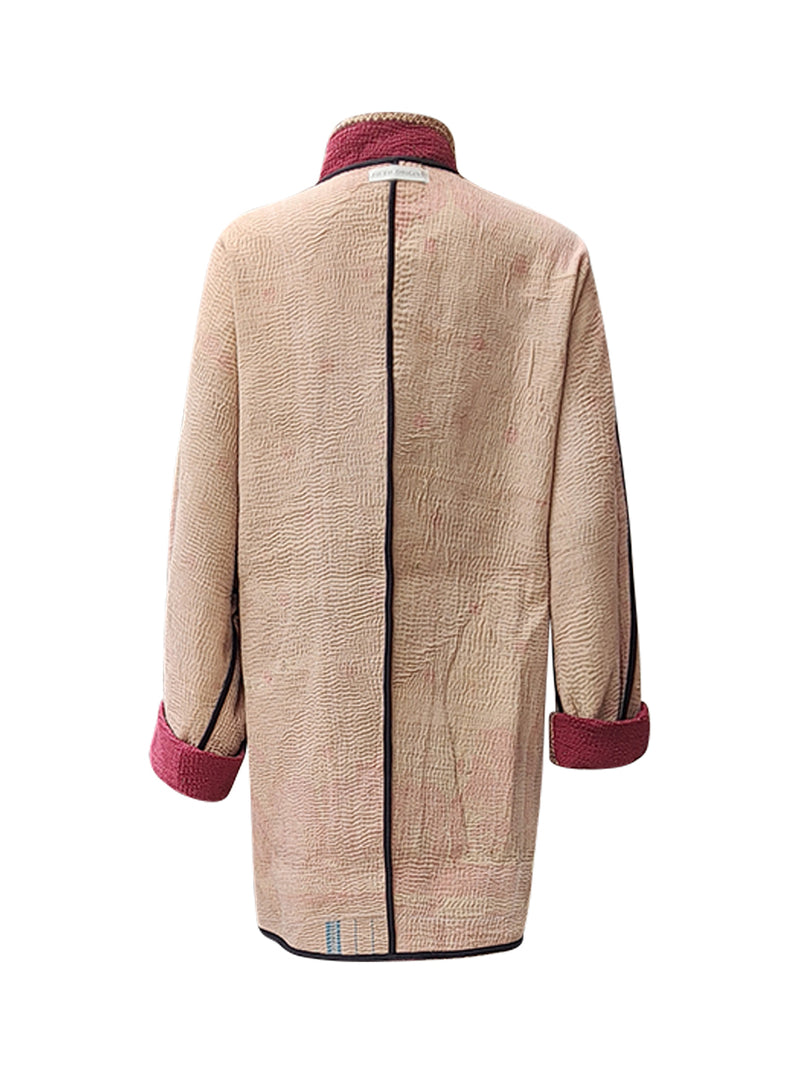 kantha vintage long jacket sindhura