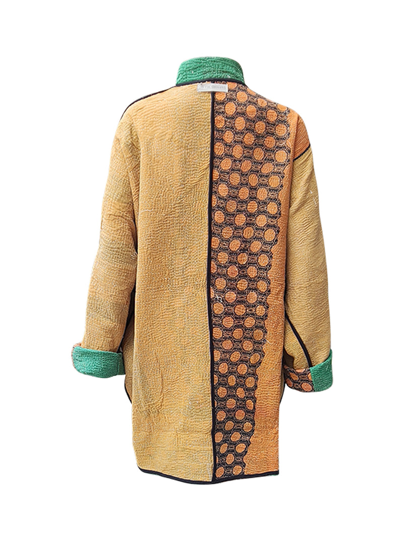 kantha vintage long jacket hina