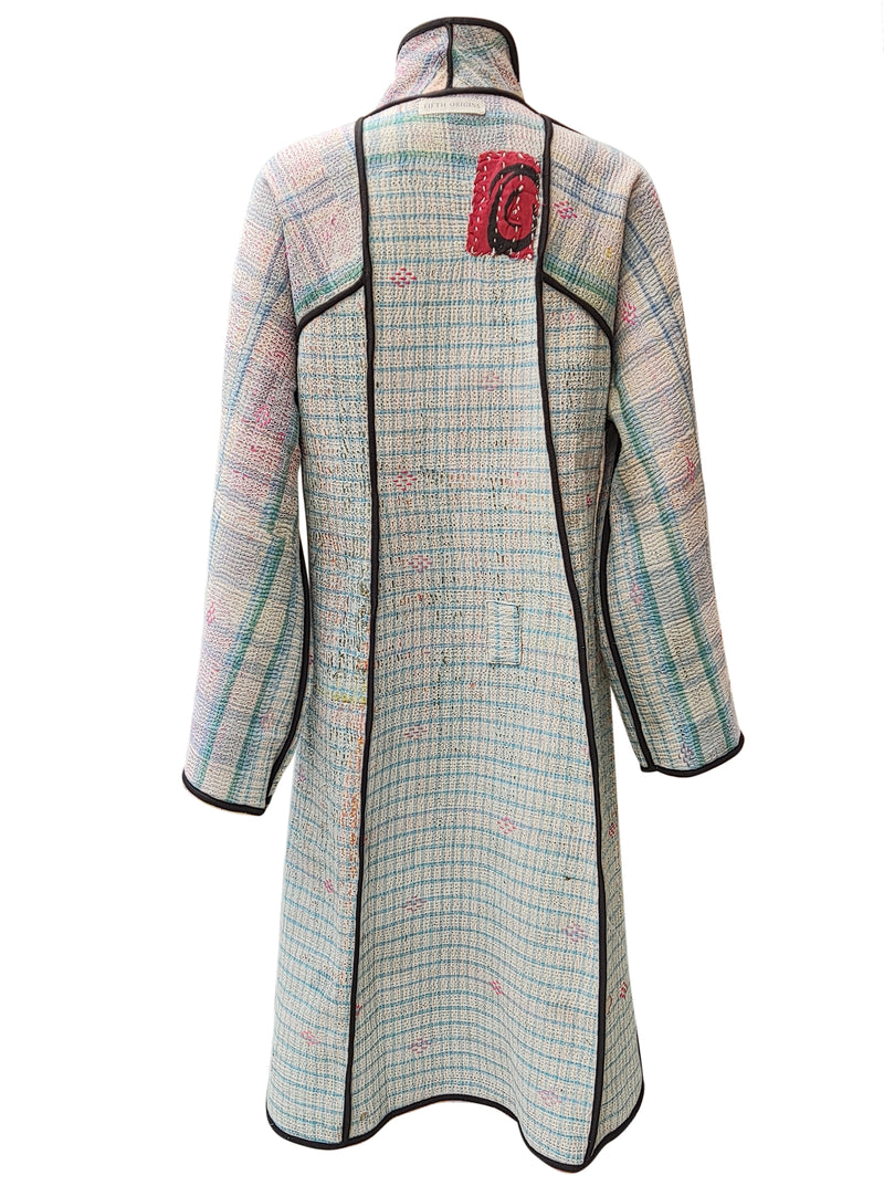kantha vintage coat long gulabo