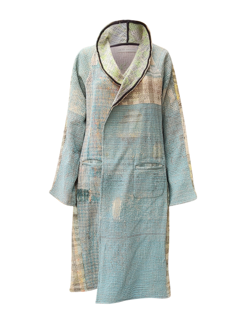 kantha vintage coat long surprise me