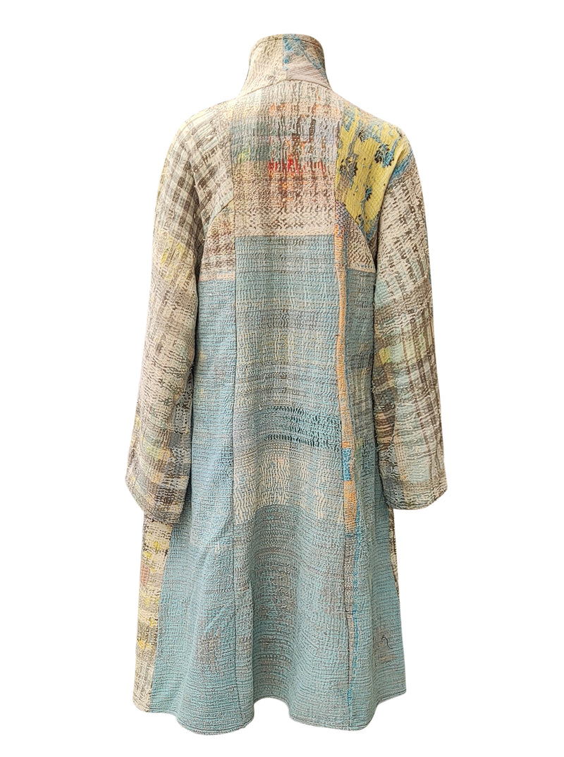 kantha vintage coat long siddhi no waste sale