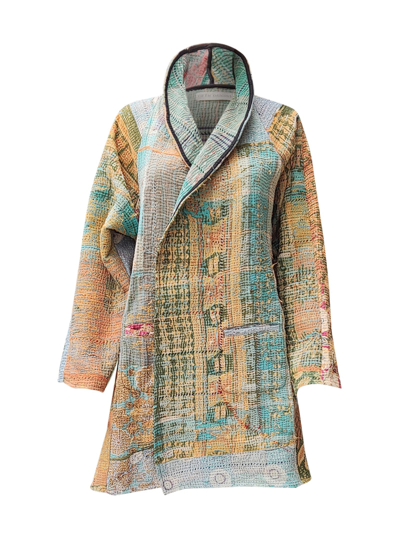 kantha vintage coat short paru