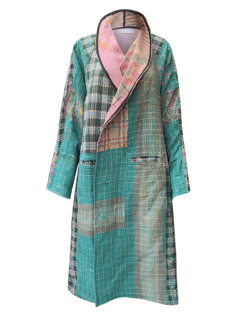 kantha vintage coat long reena