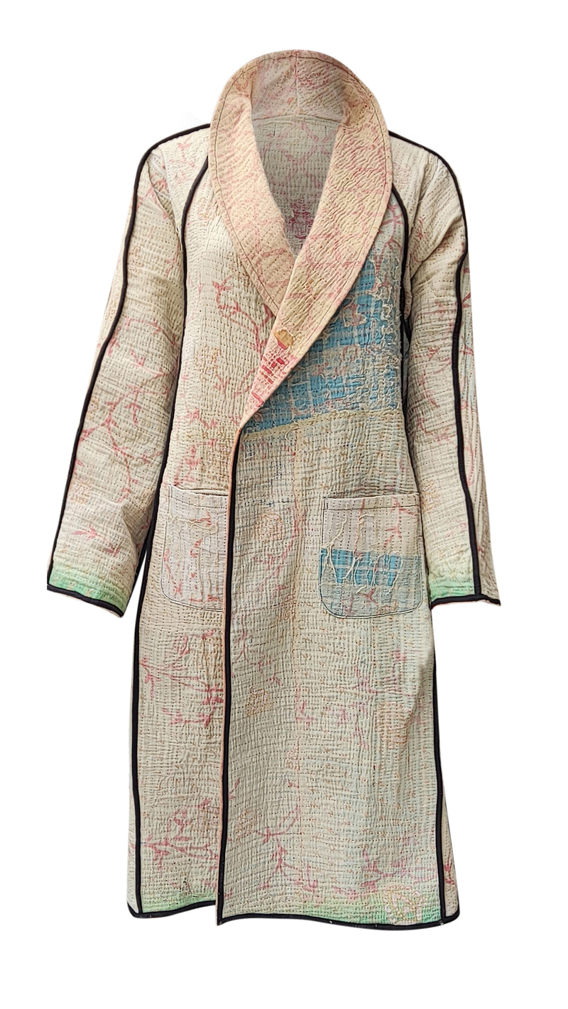 kantha vintage coat long neena no waste sale