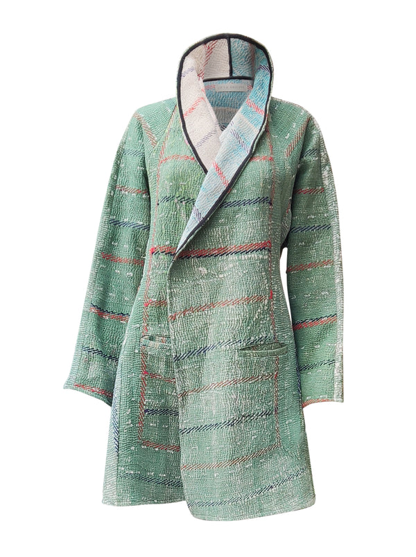 kantha vintage coat short surprise me