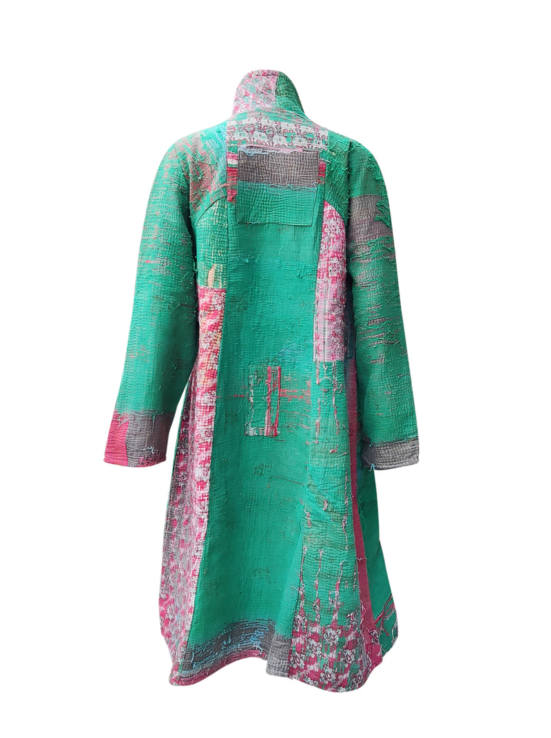 kantha vintage coat long debina