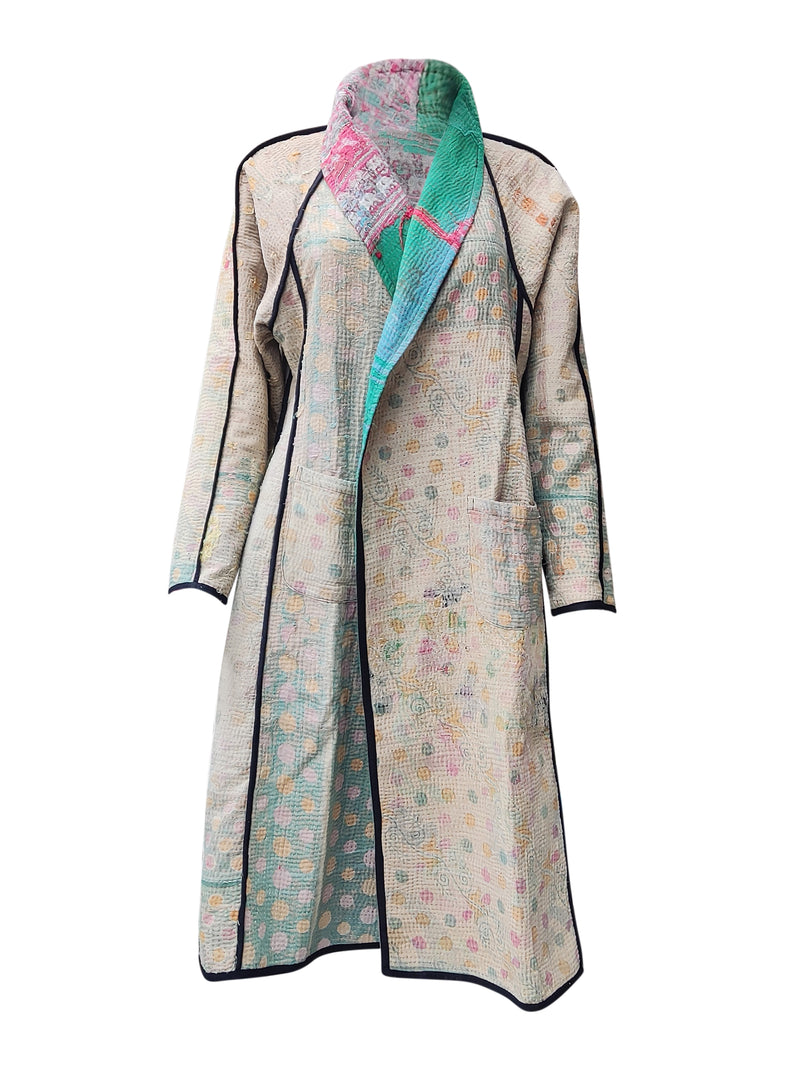 kantha vintage coat long debina