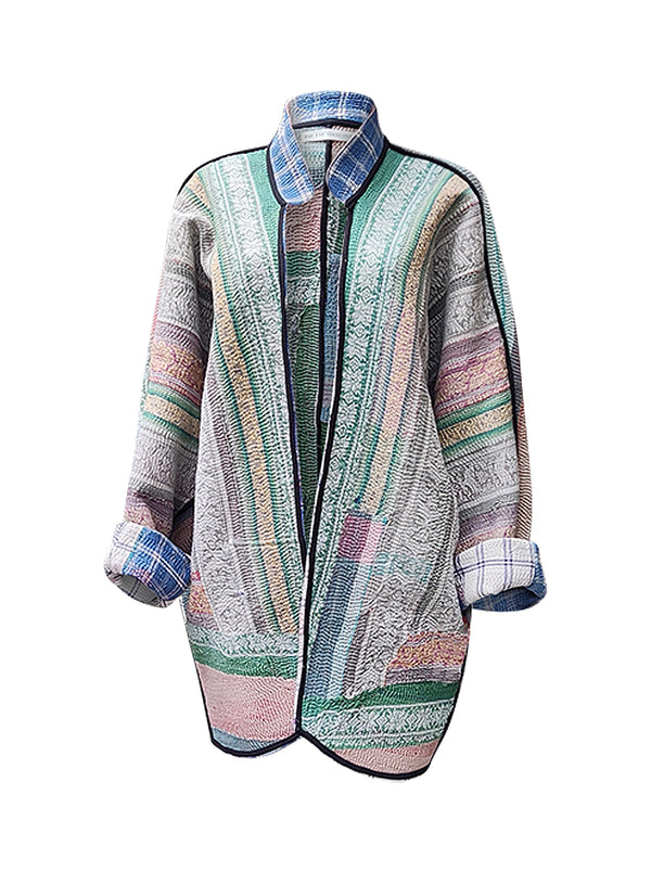 kantha vintage long jacket anbha