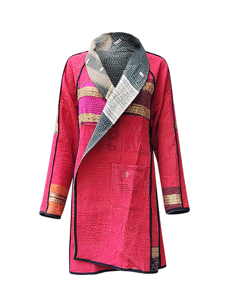 kantha vintage coat short narayani