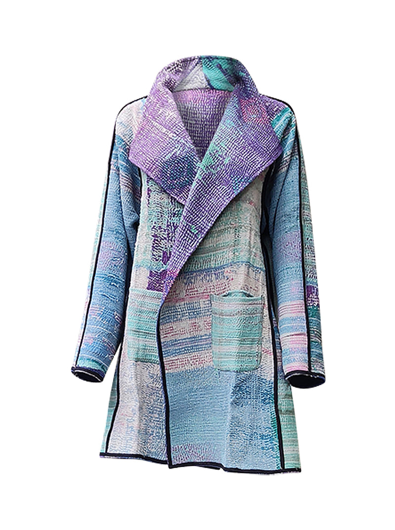 kantha vintage dress coat short pammi