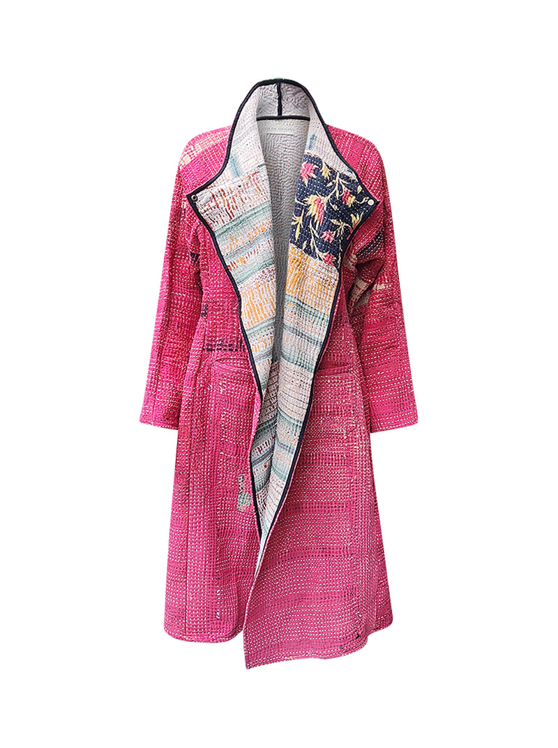 kantha vintage dress coat long lalima