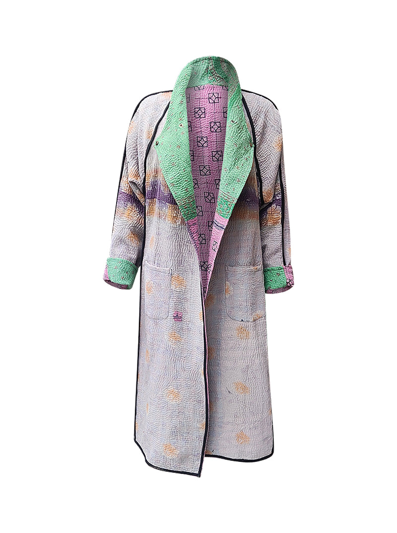kantha vintage dress coat long harsha