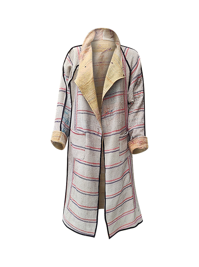 kantha vintage dress coat long adya no waste sale