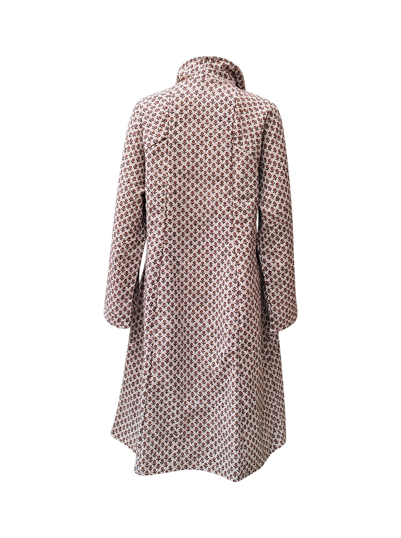 reversible recycled wool coat camel