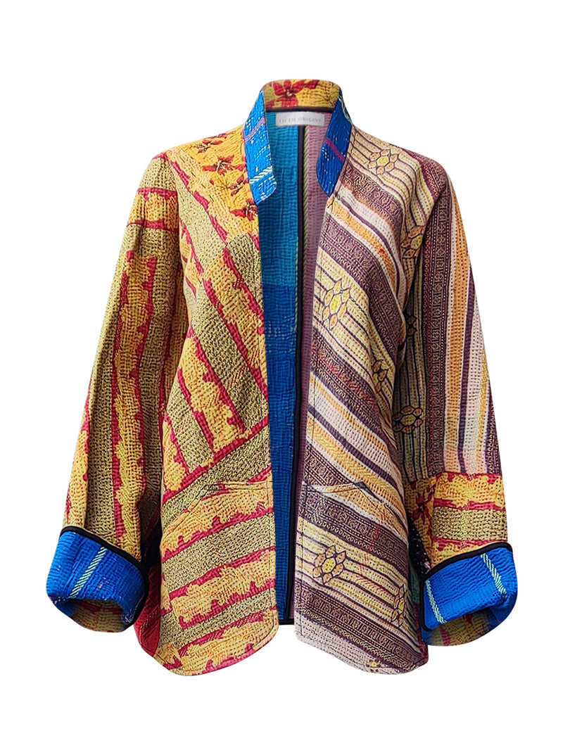 kantha vintage short jacket aksheeti