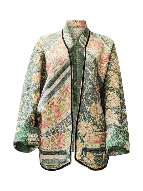 kantha vintage short jacket jagvi