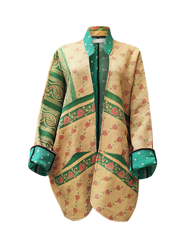 B. Upcycled kantha jacket