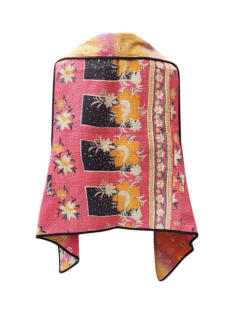 kantha vintage cape - kimaya
