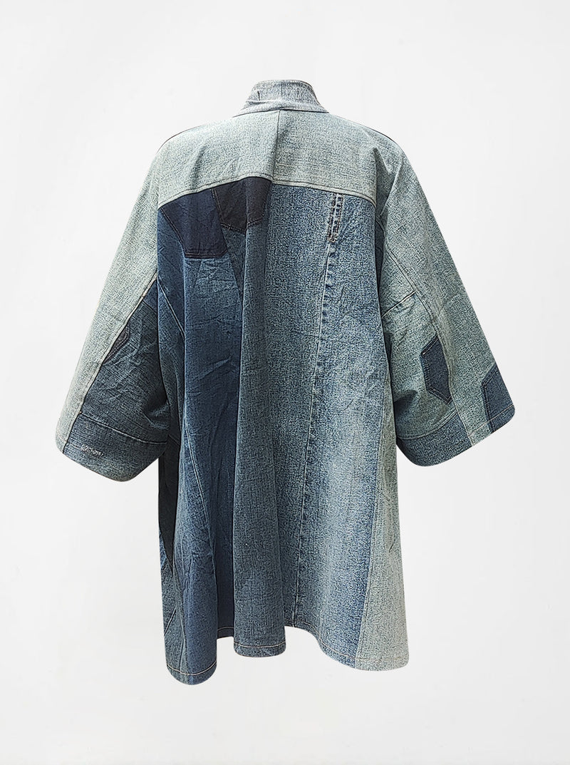 waste to wonder recycled denim kimono charlotte