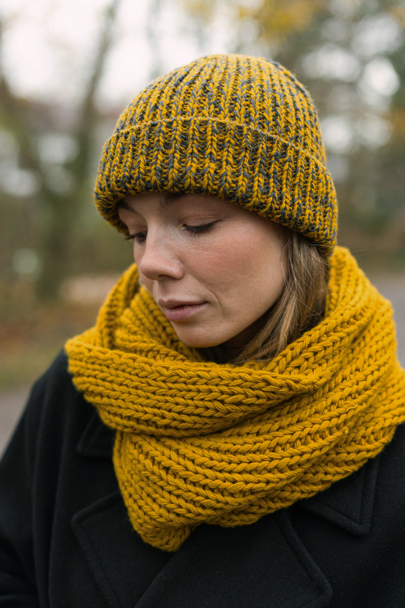 chunky pure wool scarf