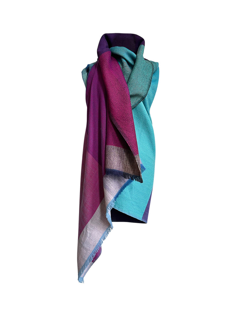 new in ! cape infinity wool morning