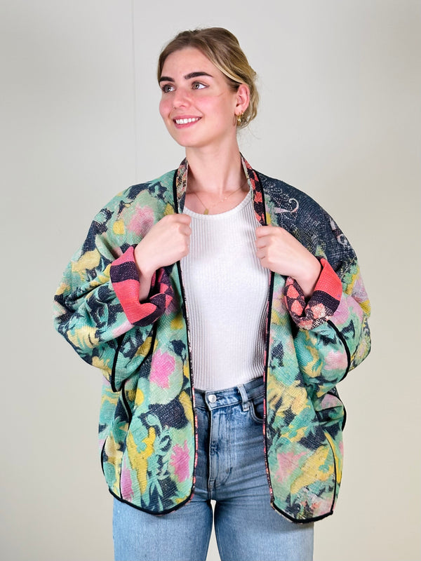 kantha vintage jacket dia