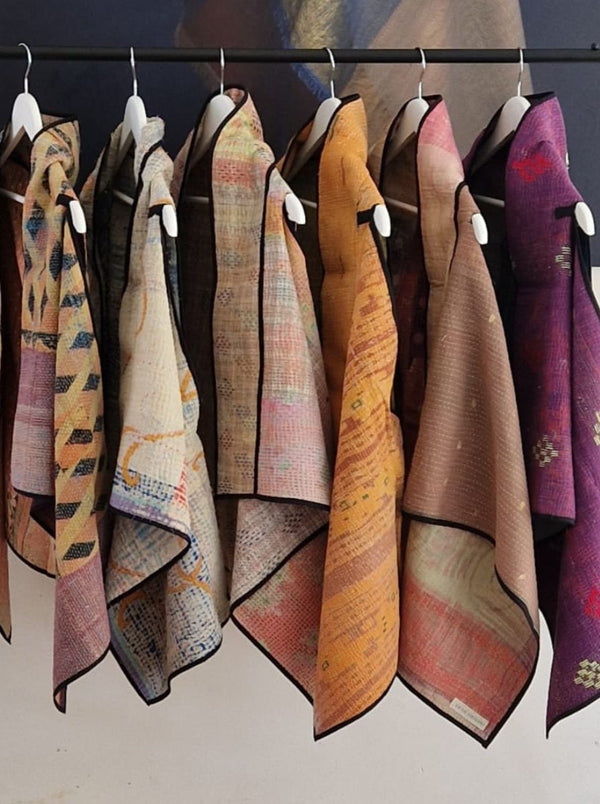 kantha vintage cape - no waste sale