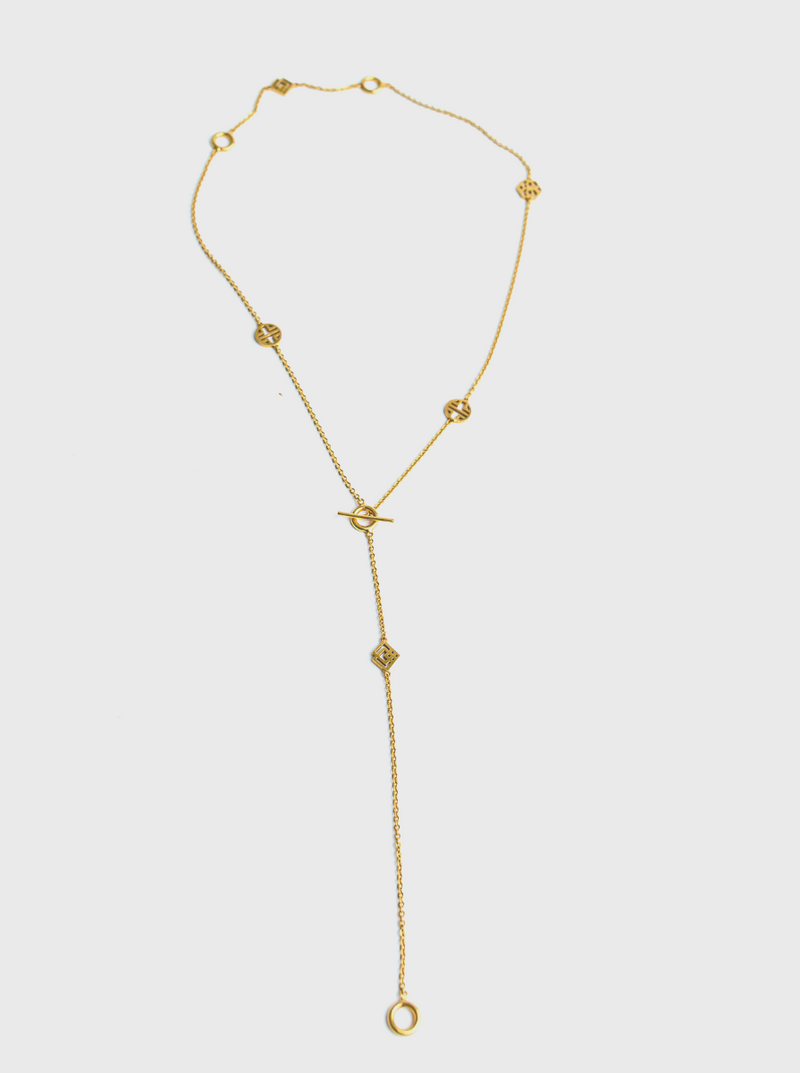infinity gemstone necklace