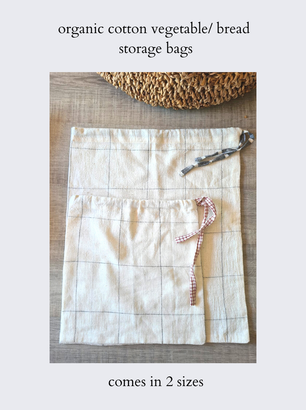 organic vegetable/ bread storage bags