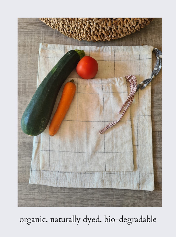 organic vegetable/ bread storage bags