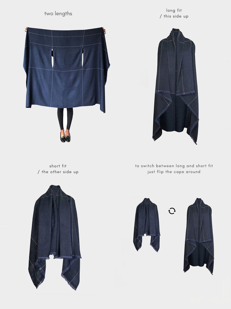 cape infinity lite wool sapphire