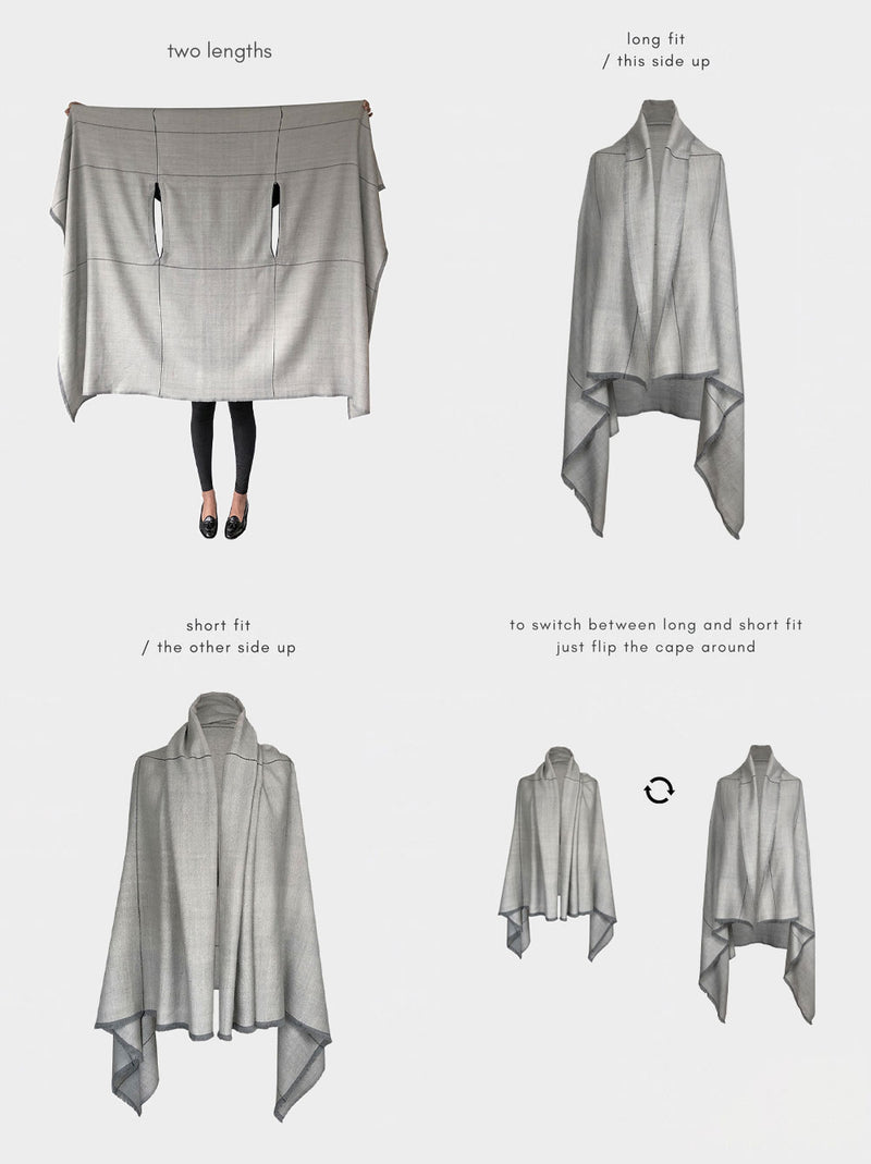 cape infinity lite wool silver