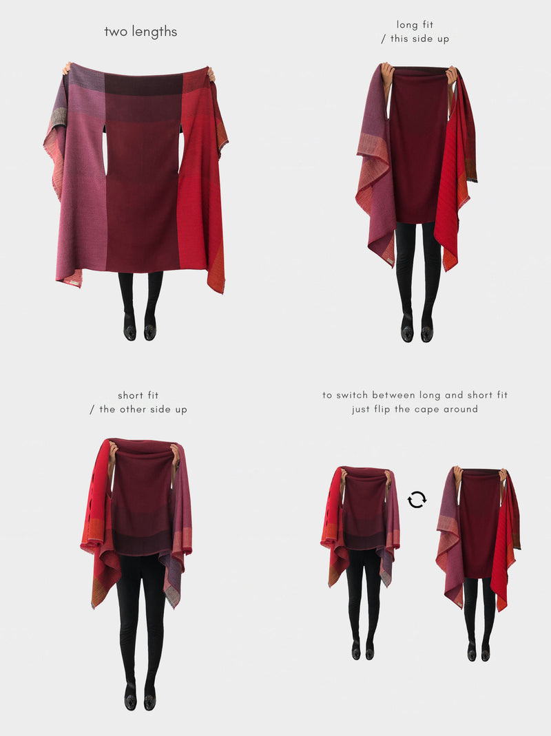 cape infinity wool merlot
