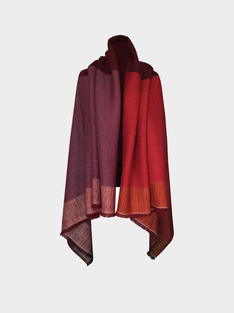 cape infinity wool merlot