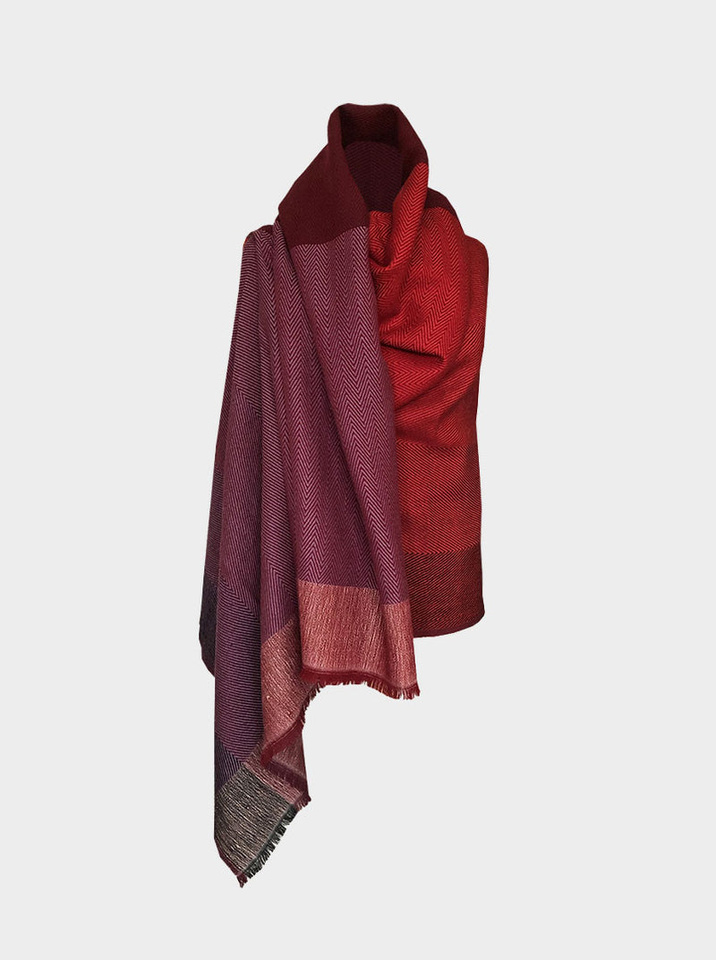 cape infinity wool merlot