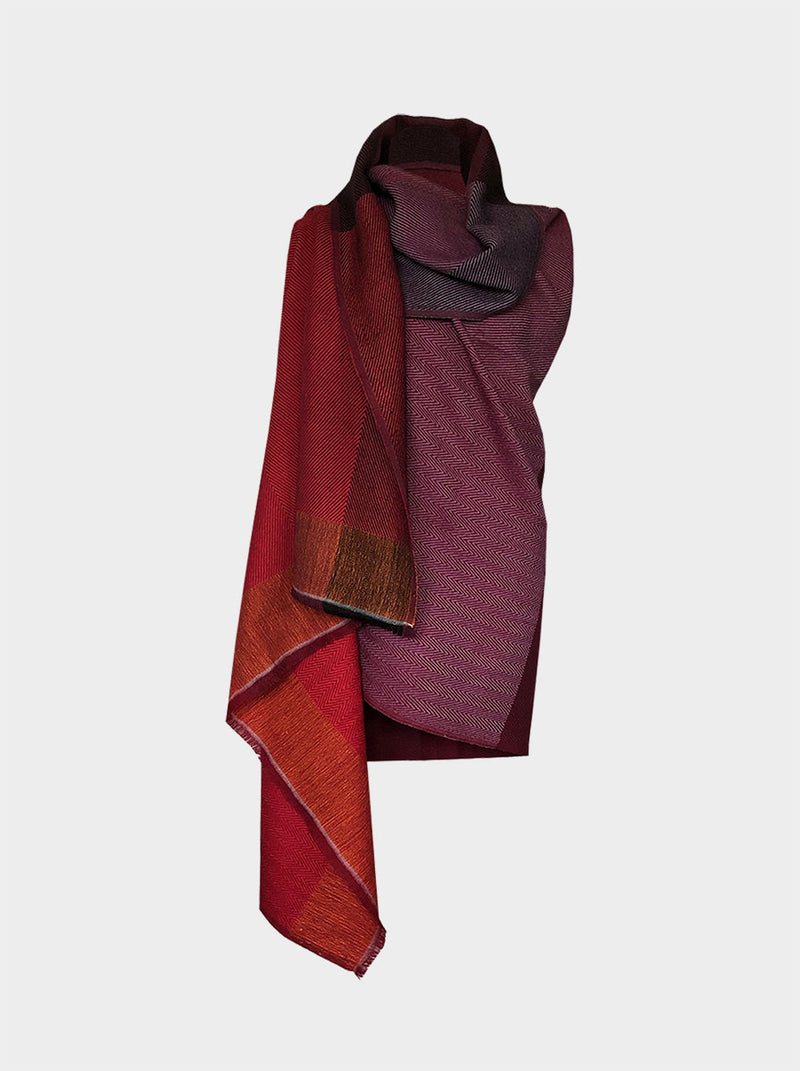 cape infinity wool merlot