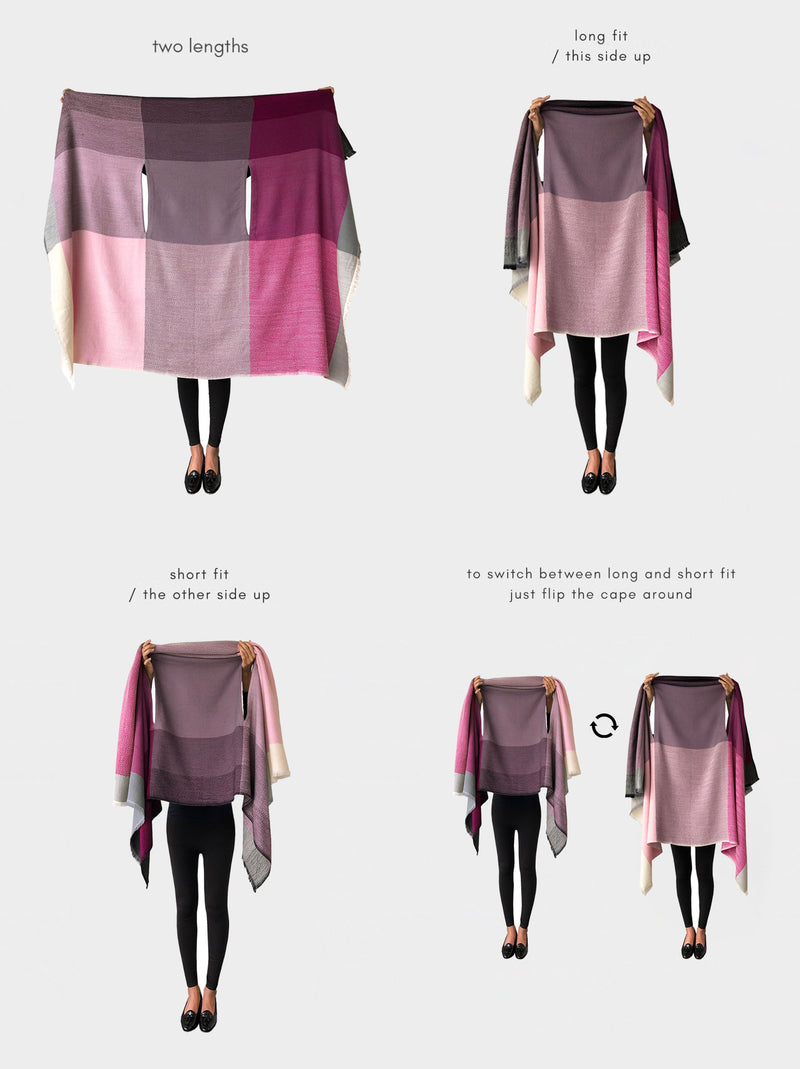cape infinity wool flamingo