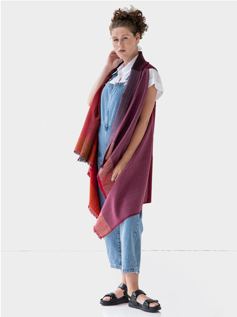 cape infinity wool merlot