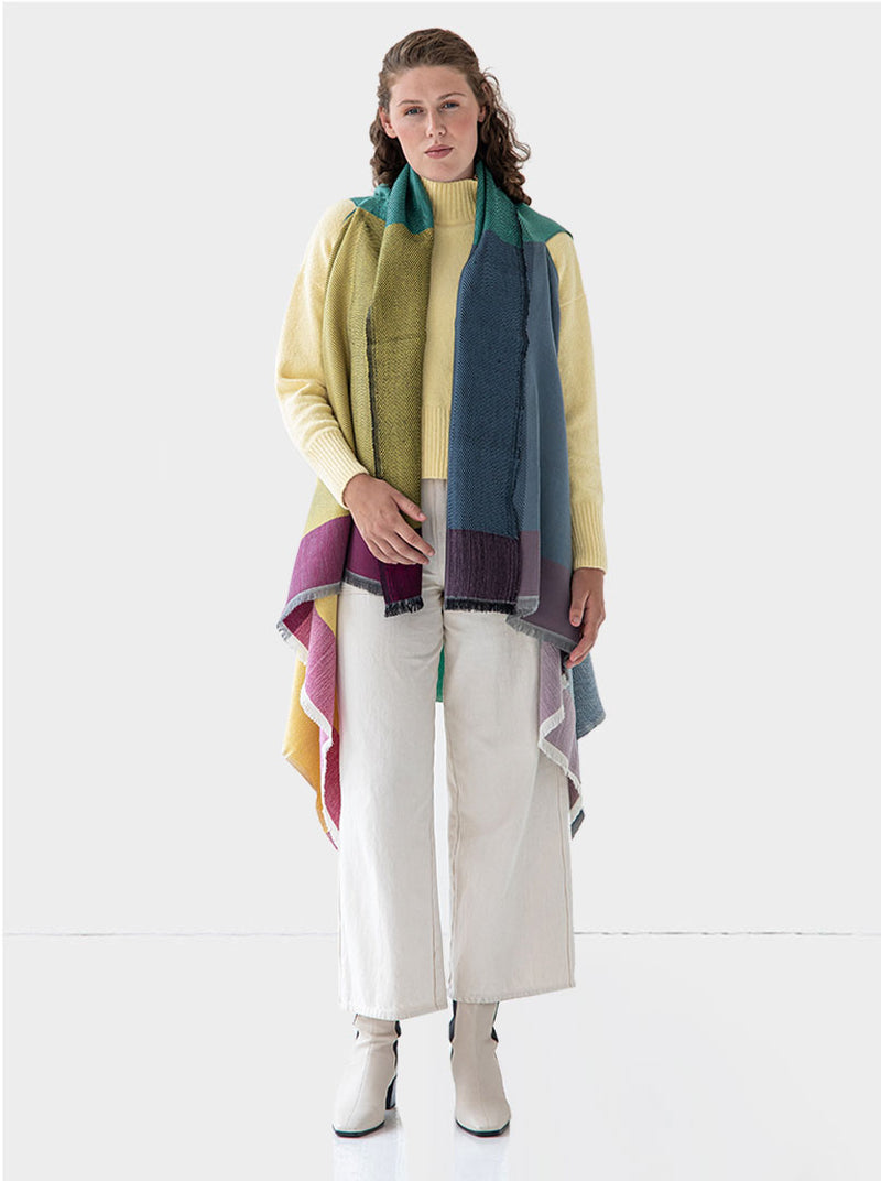 cape infinity wool rainbow